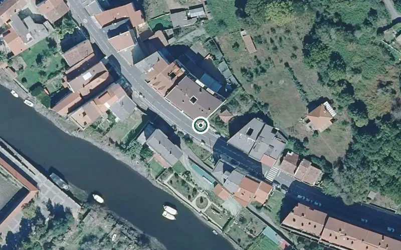 Vista aérea de la ubicación de Centro de Día Castelao
