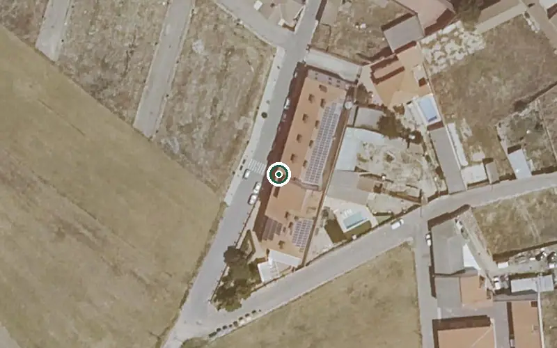 Vista aérea de la ubicación de Residencia de Mayores Nuestra Señora de la Paz
