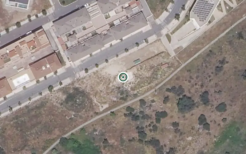 Vista aérea de la ubicación de Centro Residencial Virgen del Puerto