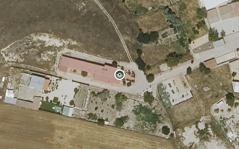 Vista aérea de la ubicación de Vivienda de Mayores Nuestra Señora del Carmen