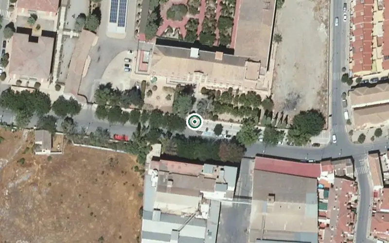 Vista aérea de la ubicación de Centro Residencial Ntra. Sra. del Perpetuo Socorro