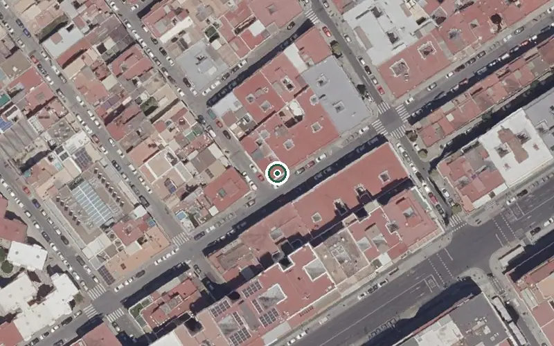 Vista aérea de la ubicación de Centro de Día para Mayores Lr los Remedios