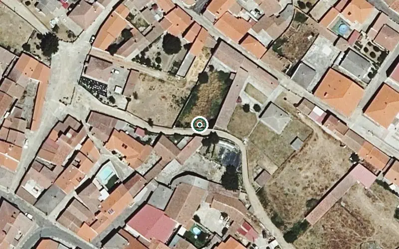 Vista aérea de la ubicación de Vivienda de Personas Mayores Nuestra Señora de la Zarza