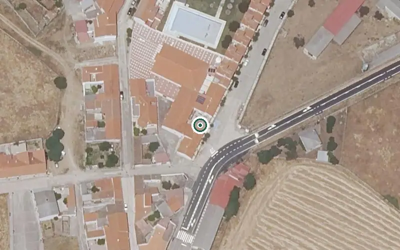 Vista aérea de la ubicación de Residencia de Mayores de Villa del Rey