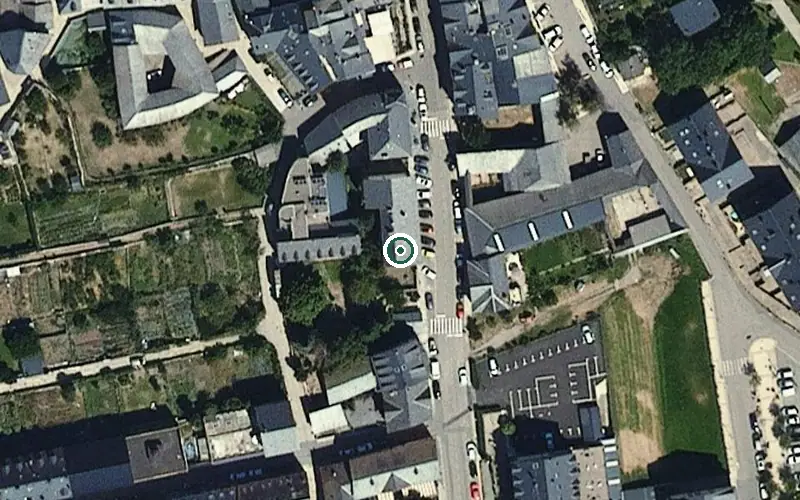 Vista aérea de la ubicación de Residència de Gent Gran d'Esterri d'Àneu