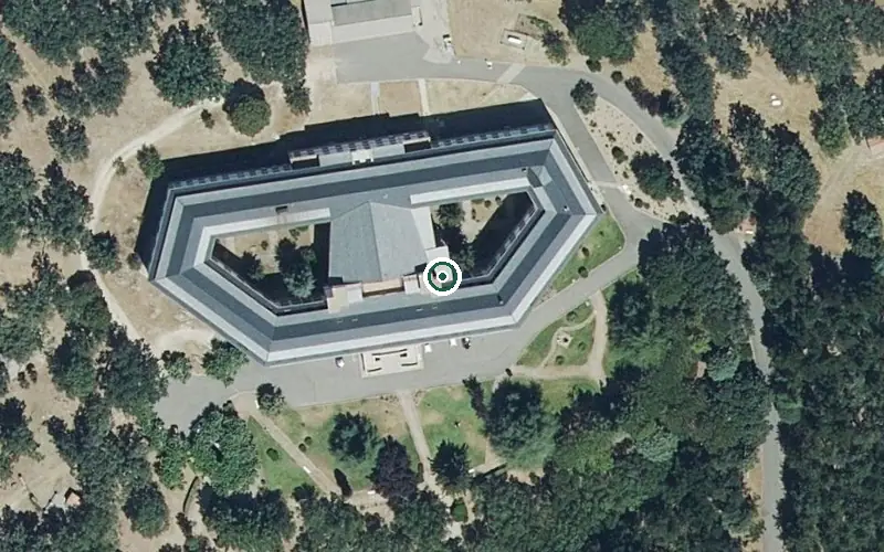 Vista aérea de la ubicación de Residencia Hermanitas de Los Pobres