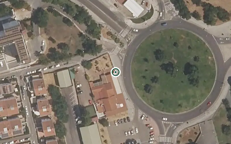Vista aérea de la ubicación de Centro Residencial el Prado