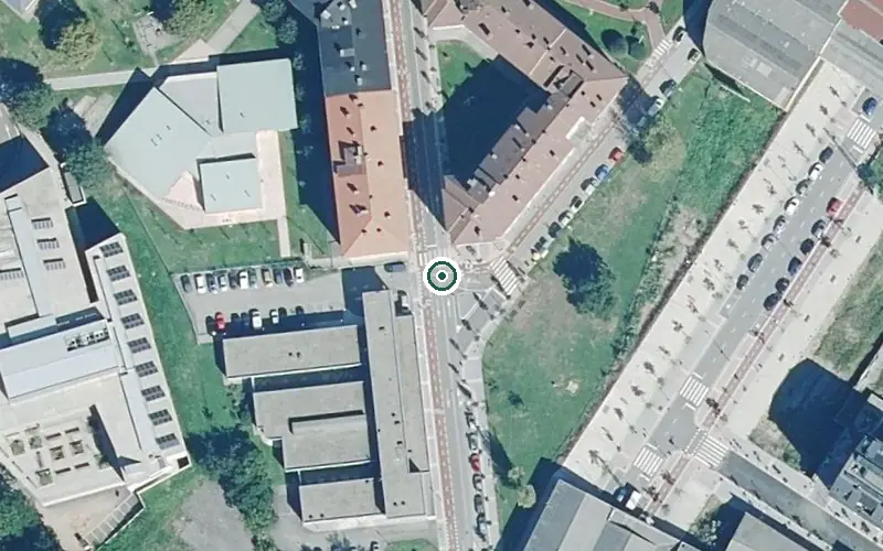 Vista aérea de la ubicación de Centro de Día Lugones