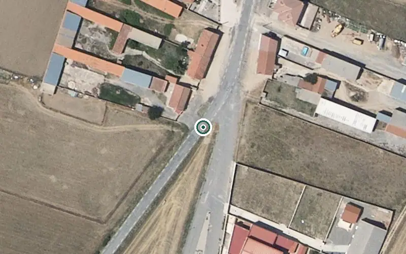 Vista aérea de la ubicación de Residencia para Personas Mayores Aldehuela