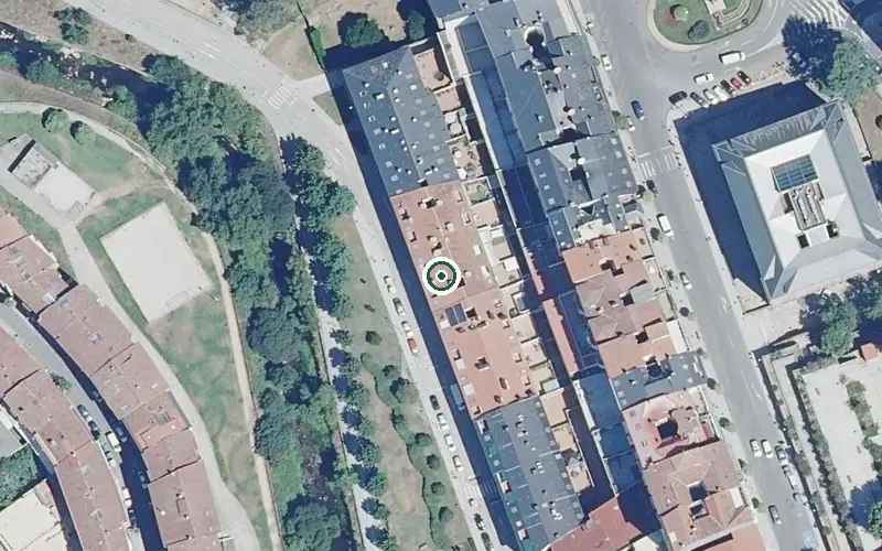Vista aérea de la ubicación de Centro de Día para Persoas Maiores O Barbaña