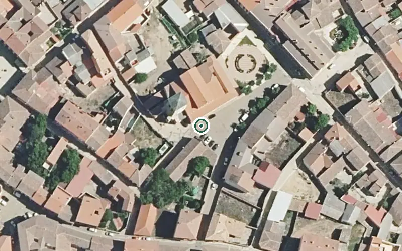 Vista aérea de la ubicación de Residencia Personas Mayores la Inmaculada