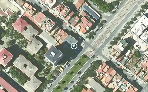 Vista aérea de la ubicación de Residència Colisée Badalona