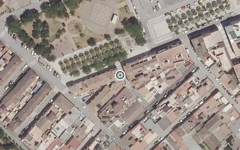 Vista aérea de la ubicación de Centro de Día para Mayores Ntra. Sra. del Rosario