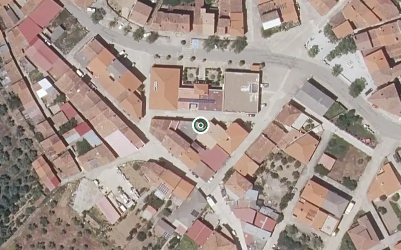 Vista aérea de la ubicación de Centro de Día de Robledollano