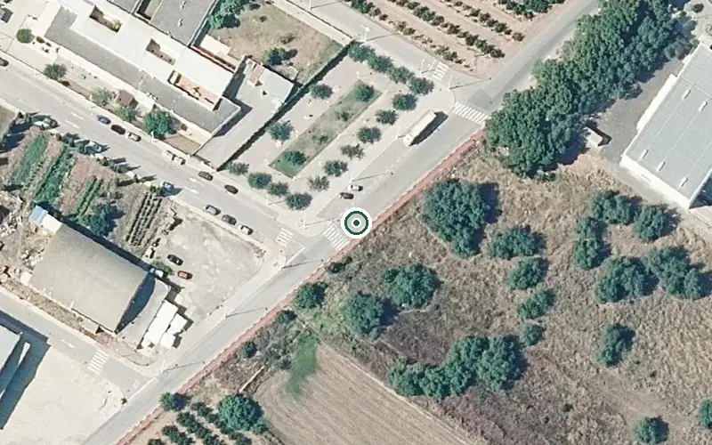 Vista aérea de la ubicación de Centro de Día para Personas Mayores Dependientes Savia Moncofa
