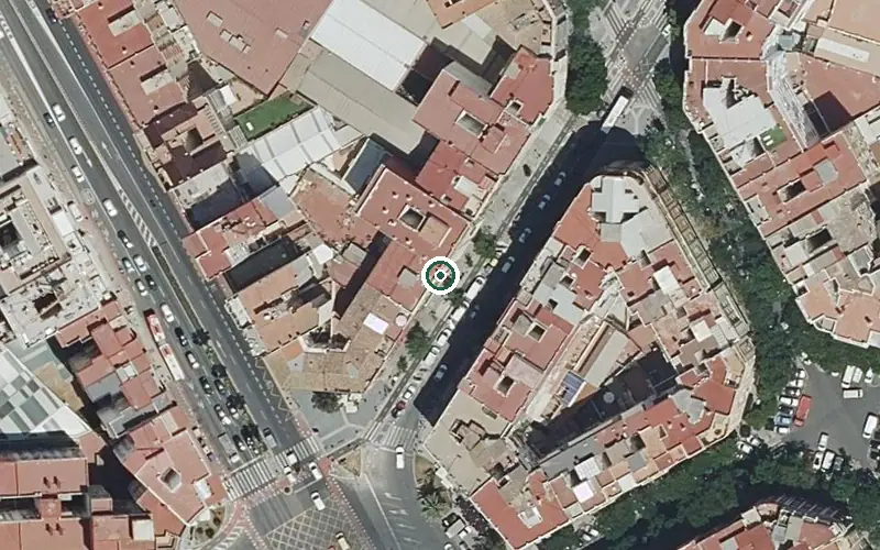 Vista aérea de la ubicación de Centro de Día P.m.d. Abastos