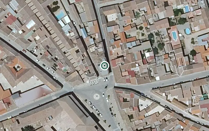 Vista aérea de la ubicación de Vivienda de Mayores Hogar Santa María Josefa