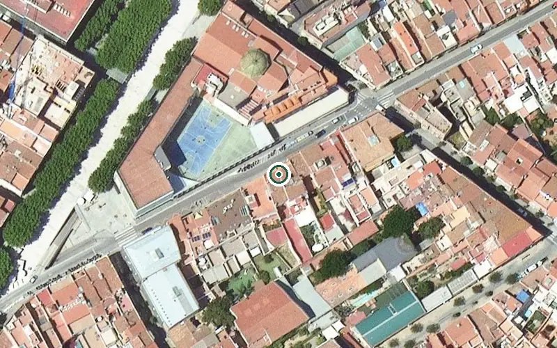Vista aérea de la ubicación de Centre de dia de la Residència Llar Sant Marc