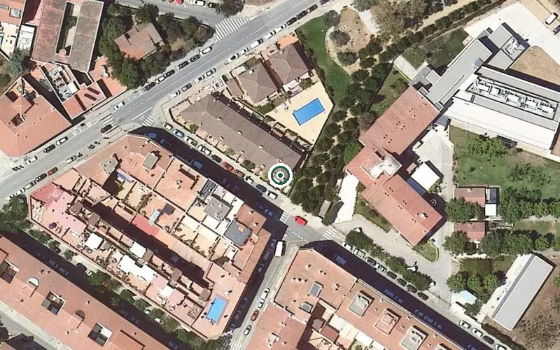 Vista aérea de la ubicación de Residència Pi i Sunyer