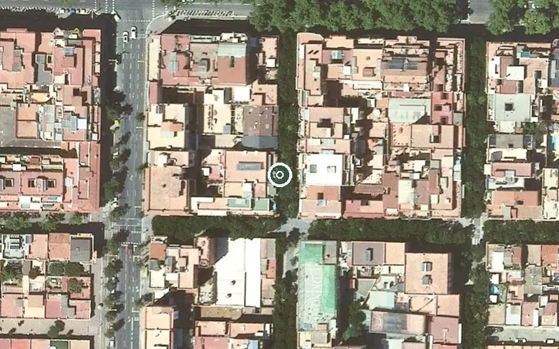 Vista aérea de la ubicación de Centre de dia i serveis Nous Avis