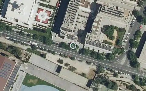 Vista aérea de la ubicación de Centro de Día Albertia Moratalaz