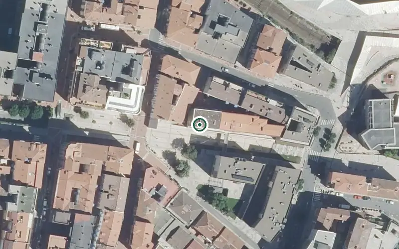 Vista aérea de la ubicación de Residencia Nuestra Señora de Leire Egoitza