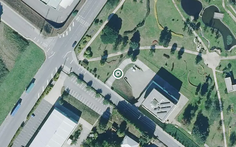 Vista aérea de la ubicación de Fogar Residencial de Cerceda