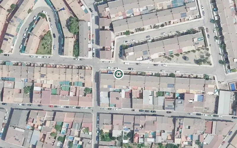 Vista aérea de la ubicación de Centro de Día para Mayores