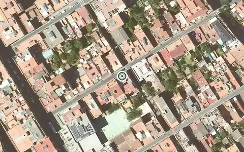 Vista aérea de la ubicación de Residència Lesseps