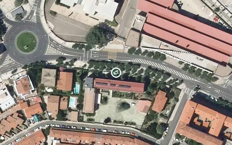 Vista aérea de la ubicación de Residencia San José