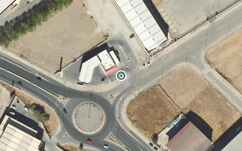 Vista aérea de la ubicación de Centro de Día para Mayores Santa Ángela Granada