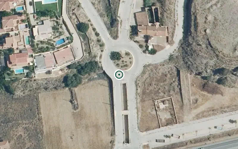 Vista aérea de la ubicación de Centro Residencial Victoria