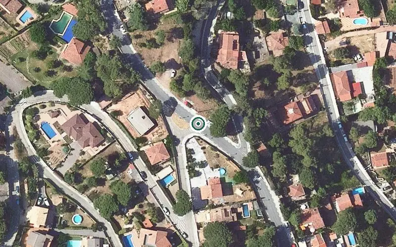 Vista aérea de la ubicación de Residència Geriàtrica La Masia