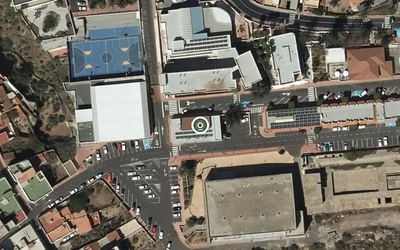 Vista aérea de la ubicación de Centro de Día de Mayores San Miguel de Abona