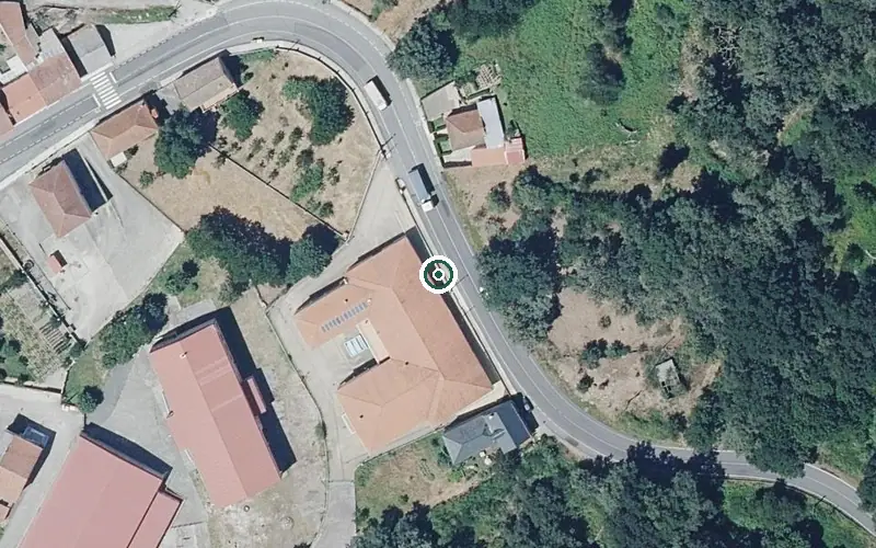 Vista aérea de la ubicación de Centro de Día de Vilar de Barrio