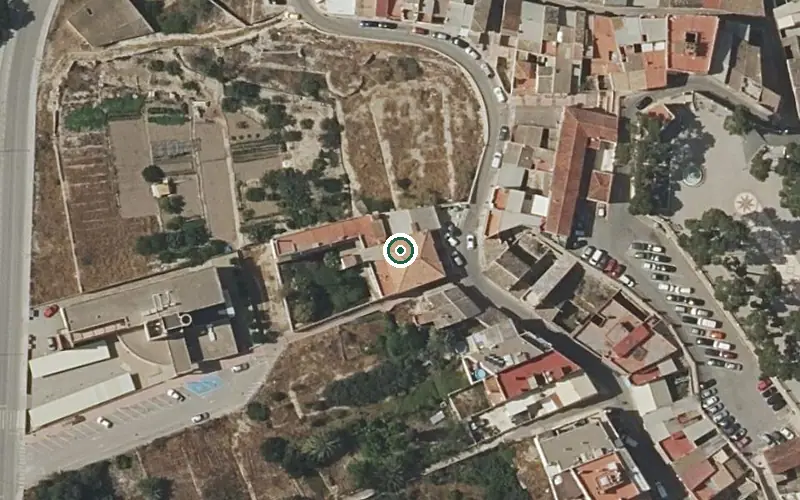 Vista aérea de la ubicación de Residencia Club Ancianos
