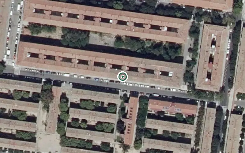 Vista aérea de la ubicación de Residencia de Ancianos Nuestra Señora del Portillo