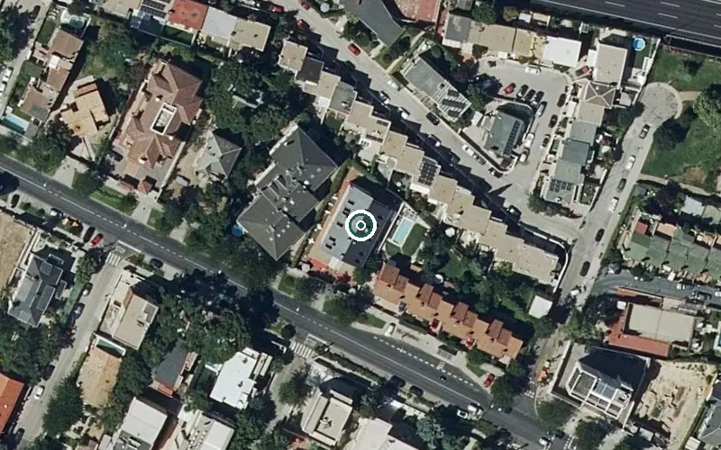 Vista aérea de la ubicación de Residencia Los Enebros