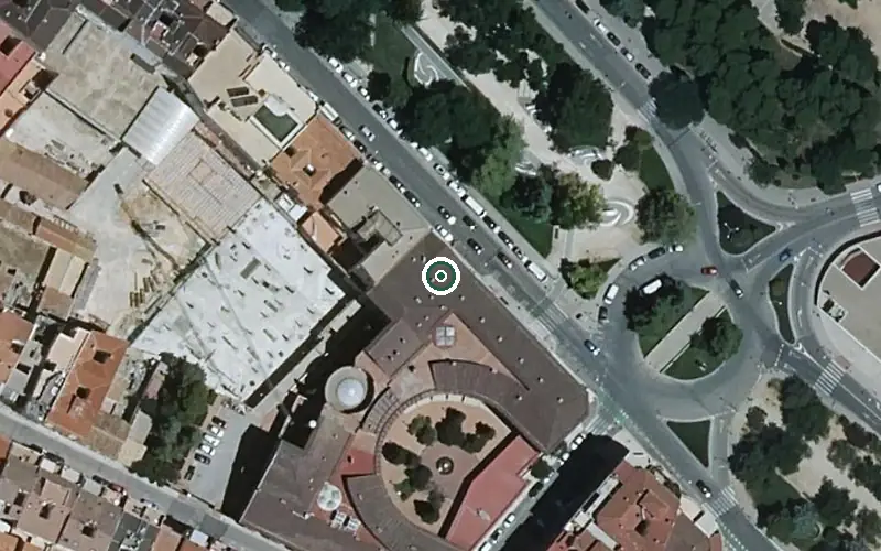 Vista aérea de la ubicación de Residencia de Mayores San Vicente de Paul