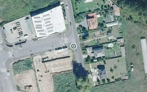 Vista aérea de la ubicación de Residencia Mayores Iñas Oleiros