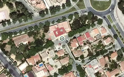 Vista aérea de la ubicación de Residència Itaca-Fortuny
