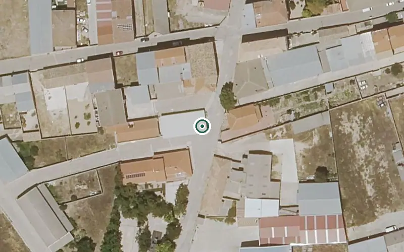 Vista aérea de la ubicación de Vivienda de Mayores de Valera de Abajo