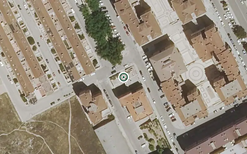 Vista aérea de la ubicación de Residencia de Mayores la Luz