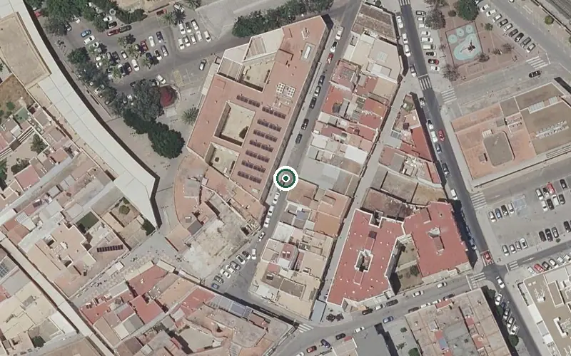 Vista aérea de la ubicación de Centro Residencial Huerta Palacio