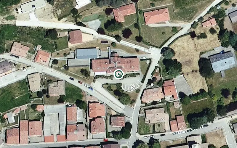 Vista aérea de la ubicación de Residència Geriàtrica Municipal L'Hospital