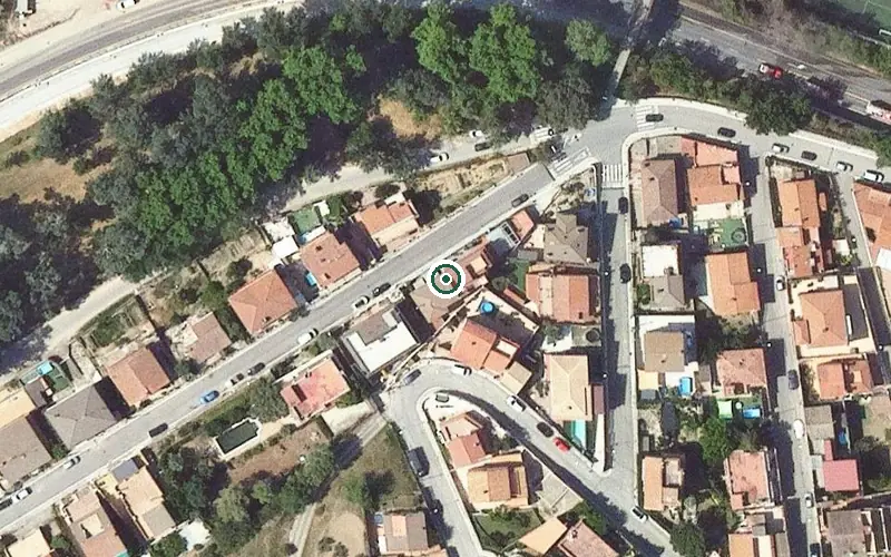 Vista aérea de la ubicación de Llar d'Avis Verge de la Salut