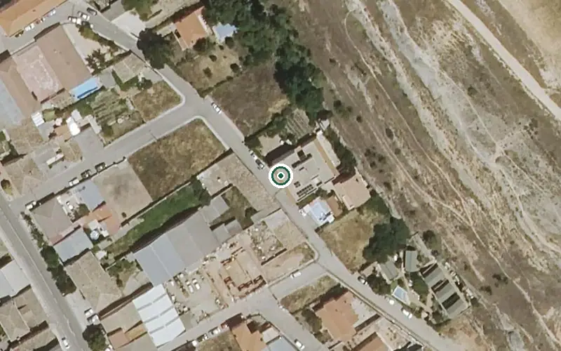 Vista aérea de la ubicación de Vivienda de Mayores de Chillaron de Cuenca