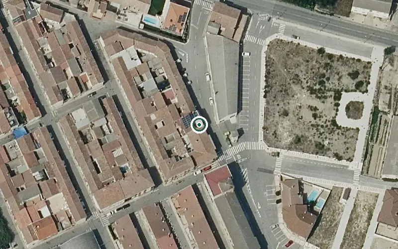 Vista aérea de la ubicación de Residencia San Miguel
