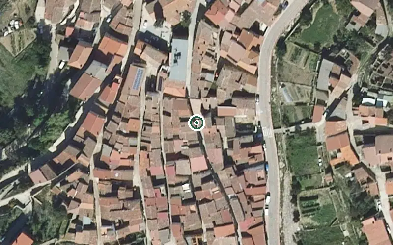 Vista aérea de la ubicación de Residencia la Lonja