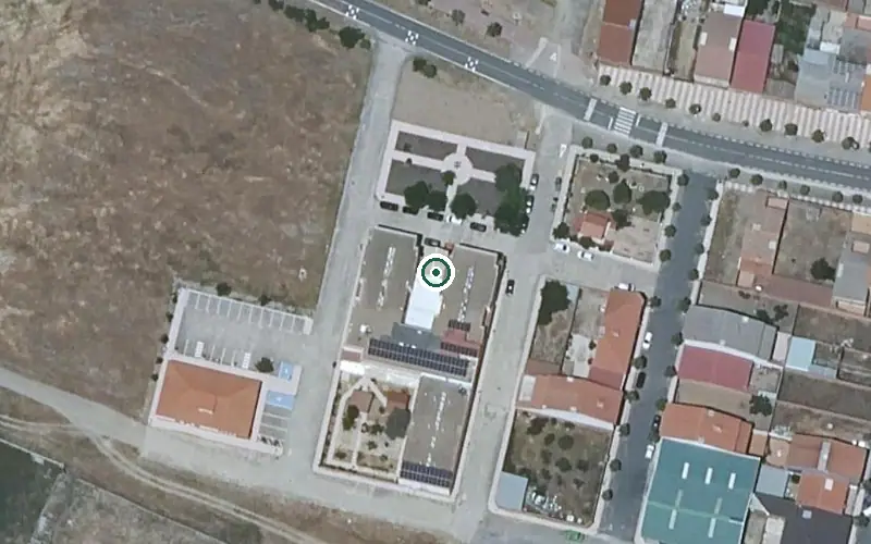 Vista aérea de la ubicación de Residencia de Mayores el Cristo